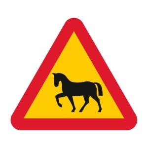 A19-4 Varning för djur, häst