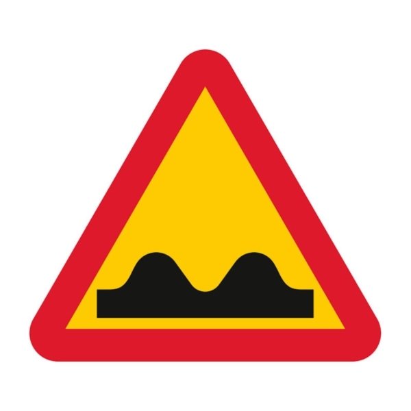 A8 Varning för ojämn väg