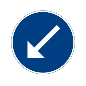 D2-2 Påbjuden körbana