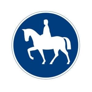 D8 Påbjuden ridväg