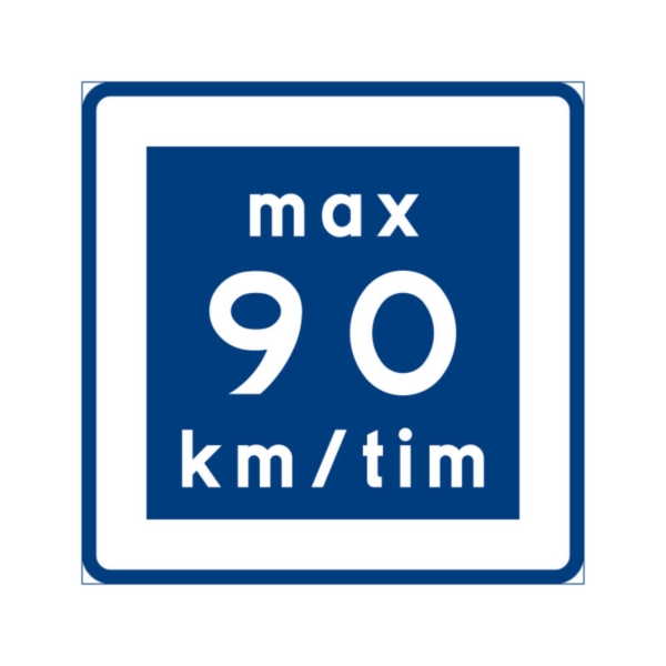 E11-9 Rekommenderad lägre hastighet - 90