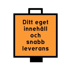 J2 Specialtext handtagstavla